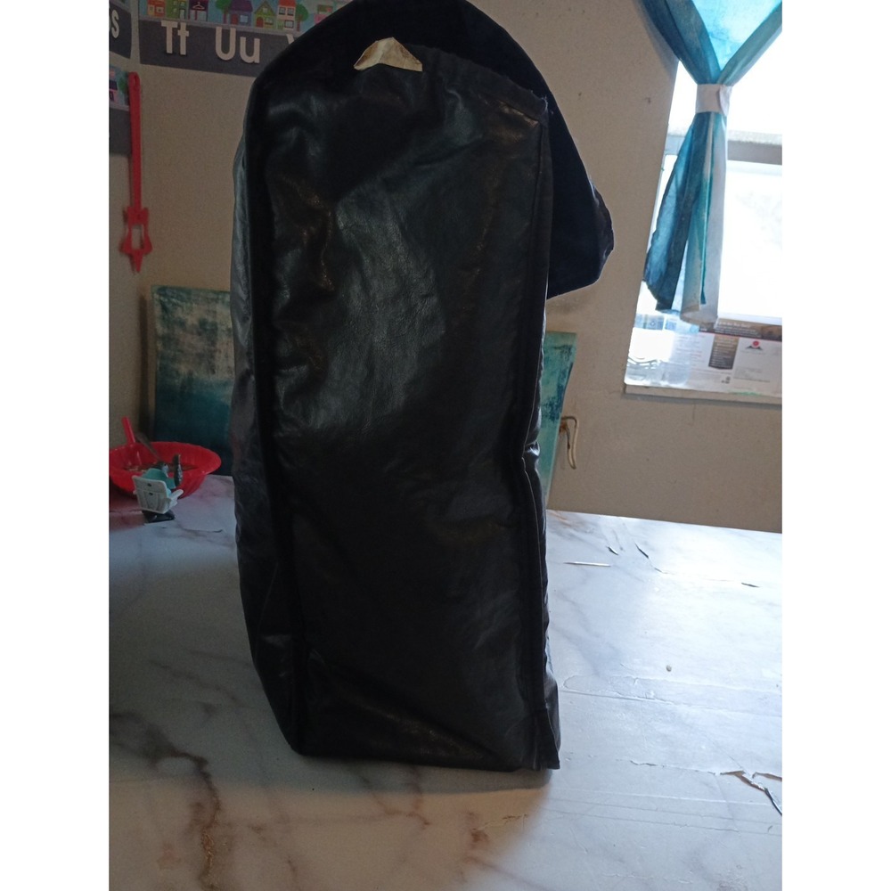 Saw Textiles Black Carrying Bag Faux Leather - Picture 3 of 12